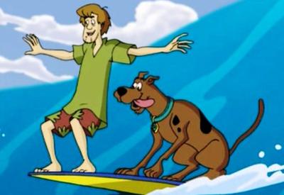 ALOHA SCOOBY DOO Shaggy and Scooby surfing